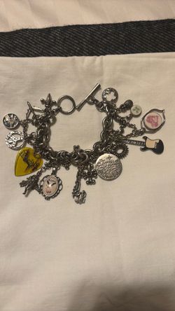 Vintage Lucky Brand Charm Bracelet with Multiple Charms