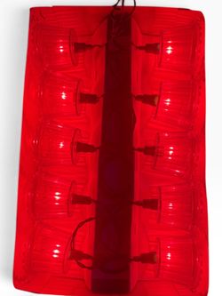 Vintage Red Christmas Novelty lights New Old Stock