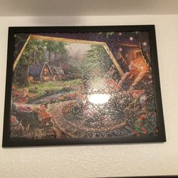 Disneys SNOW WHITE & THE 7 DWARFS Framed Puzzle 