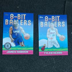 James Harden + Tyler Herro 8 Bit Ballers Card