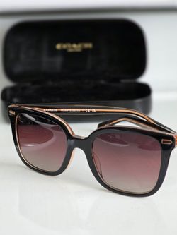 **BRAND NEW IN CASE** COACH WMNS SUNGLASSES (HC8381U) BLACK/TRANSPARENT BLUSH