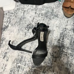 Super Sexy Steve Madden Black Strappy Heels 6.5