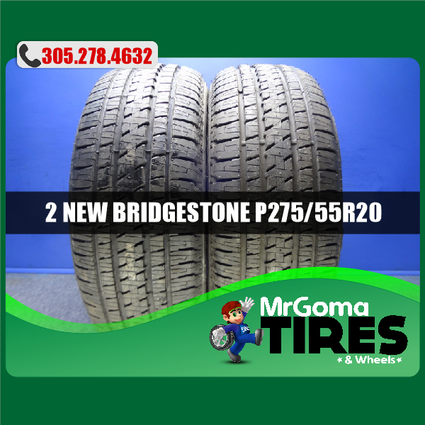 2 NEW 275/55/20 BRIDGESTONE DUELER H/L ALENZA M+S TIRES DODGE FORD 111S 2755520