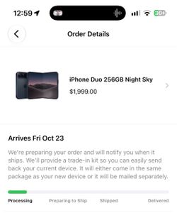 🚀 Apple iPhone Duo 256GB – Night Sky- Pre Sale