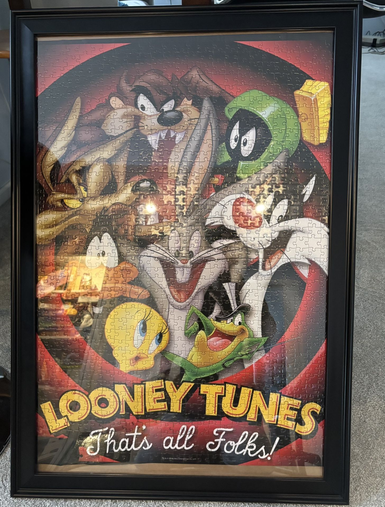 Looney Toons Framed 1000 Piece Puzzel