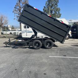 Scissor Lift dump Trailer 