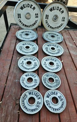 Chrome Olympic Weider Weights