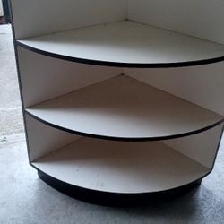 3 Shelf Large Corner Bookcase. Great For Closet Or Kitchen 