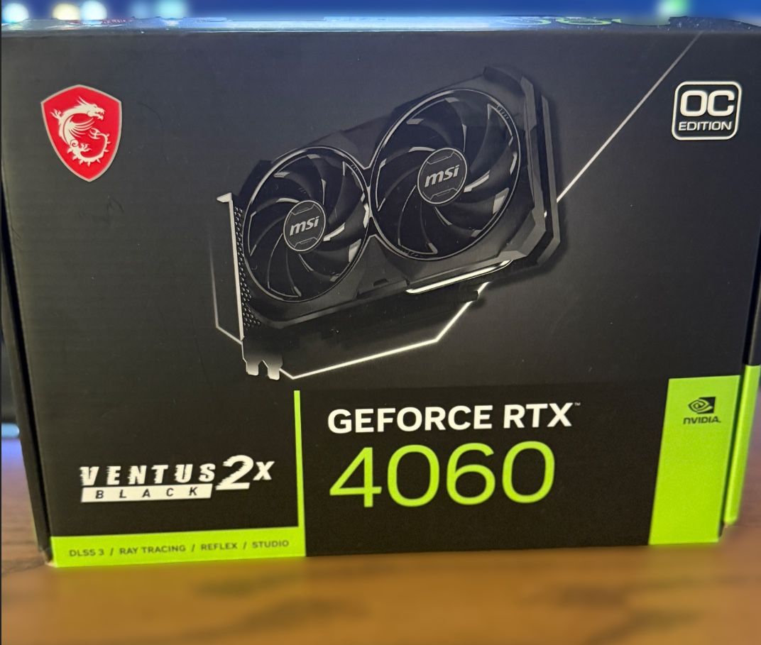 NVIDIA RTX 4060 - MSI Ventus 2x 8GB OC Graphics Card w/ Warrnty