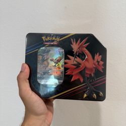 Pokemon TCG Crown Zenith Galarian Zapdos Tin 