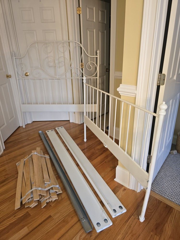 Full Size White Bed Frame