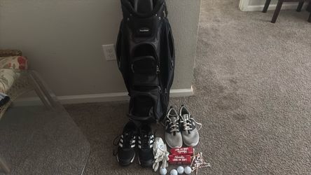 Tour Gear Golf Bag Bundle with Shoes and Accessories
