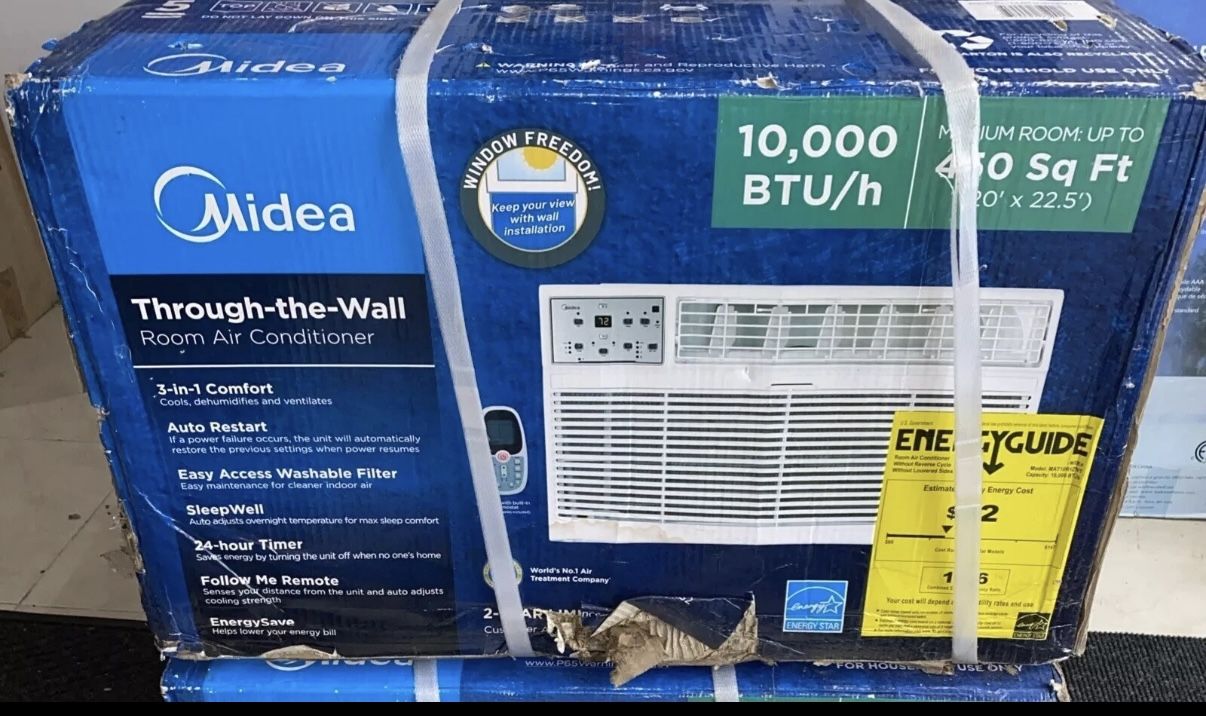 New 10,000 BTU 110-Volt Through the Wall Air Conditioner
