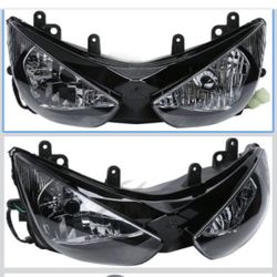 A11 Headlight Headlamp Assembly For Kawasaki Ninja ZX6R ZX(contact info removed)-2006 Ninja ZX6RR ZX(contact info removed)-2006