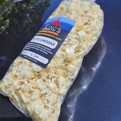 King's Gourmet White Cheddar Popcorn. Quantity Discounts For Product & Shipping. Please Inquire 
