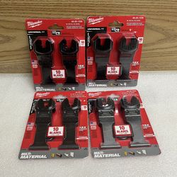 LOT OF 4 Milwaukee 49-25-1230 10 Pk. Universal Fit Bi-Metal Blades Multi-Materia