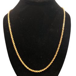 14 KT Rope Yellow Gold Chain # 41704-11