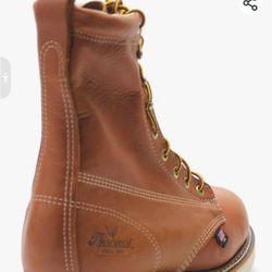 WIDE -Thorogood American Heritage 8" Steel Toe Work Boots for Men - Full-Grain Leather with Round Toe