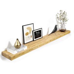 60'' Pine Wood Floating Shelf for Wall 