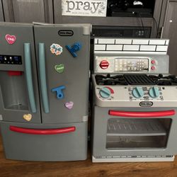 Little Tikes Kids Stove And Refrigerator 