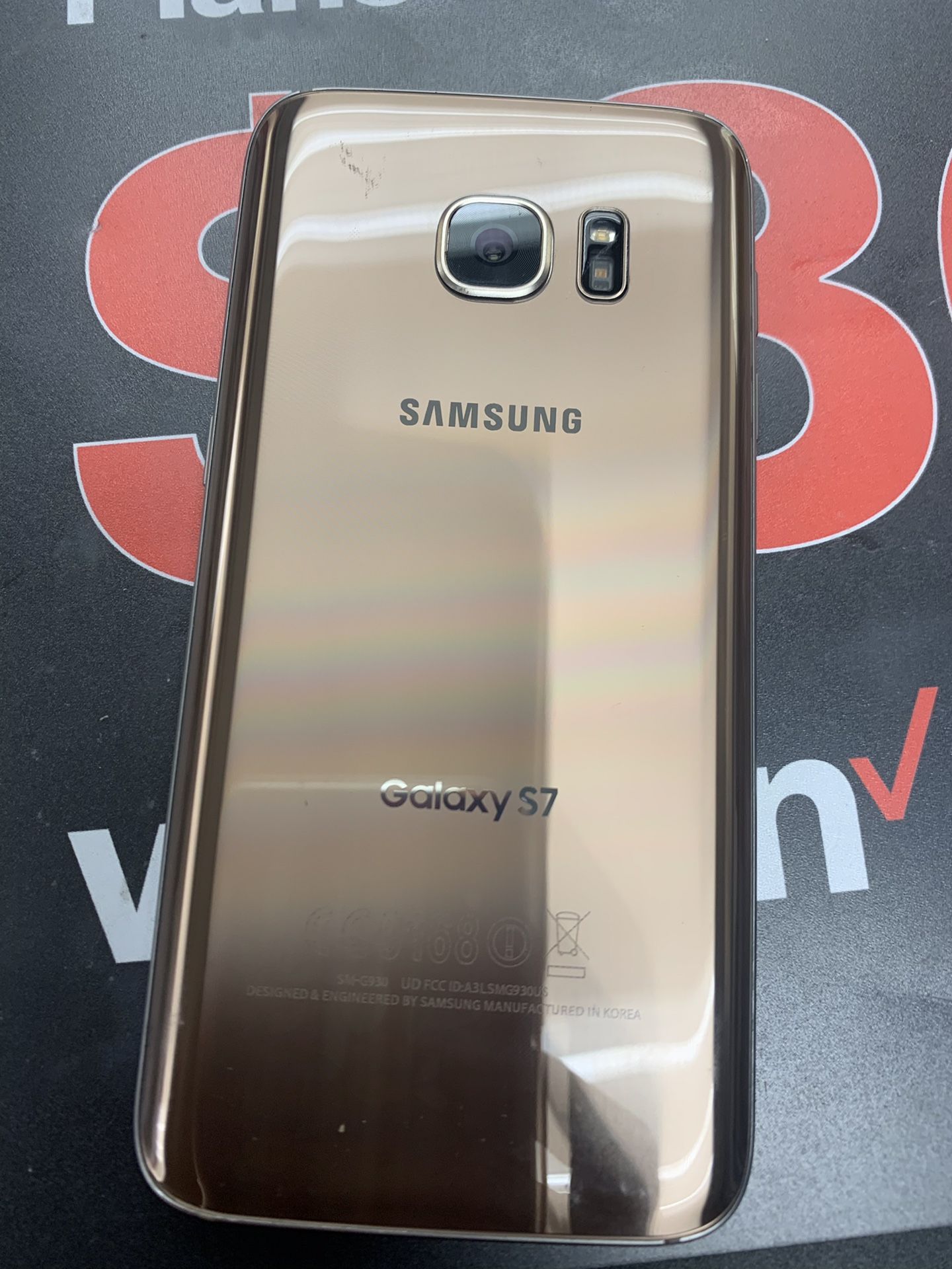 Samsung galaxy s7 sold with receipt and warranty