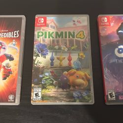 Nintendo Switch games for sale — all in great condition, adult owned, tested and working.