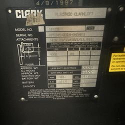 Clark Forklift Picker