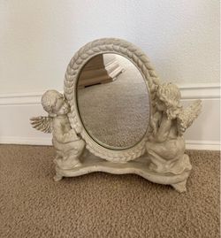Dresser Top Mirror Angels/Cherubs Decorative