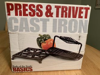 Tools of the Trade Basics Cast Iron Press and Trivet