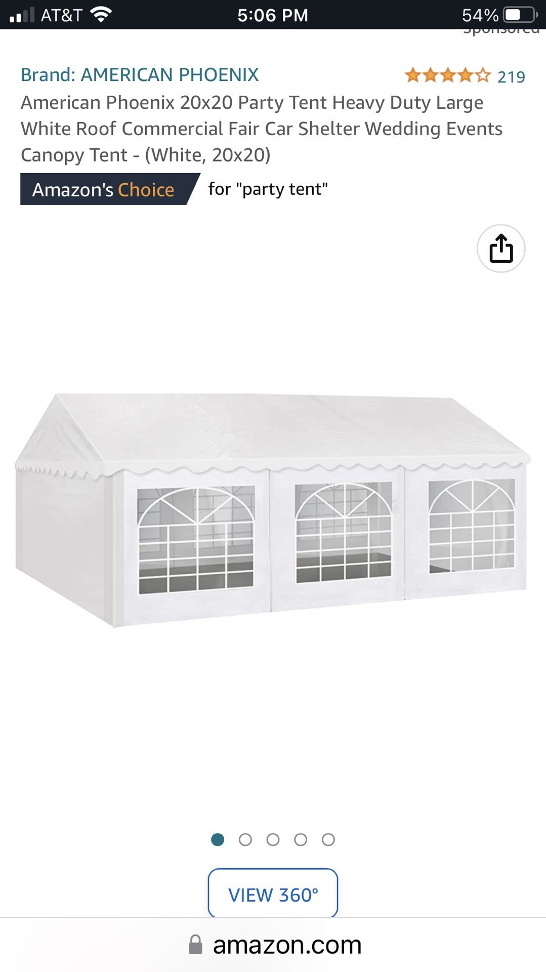 Party Tent 20x20