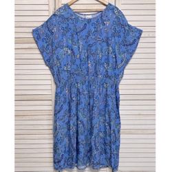 NWOT Bedford Fair Periwinkle Paisley Dress Women’s 2XL