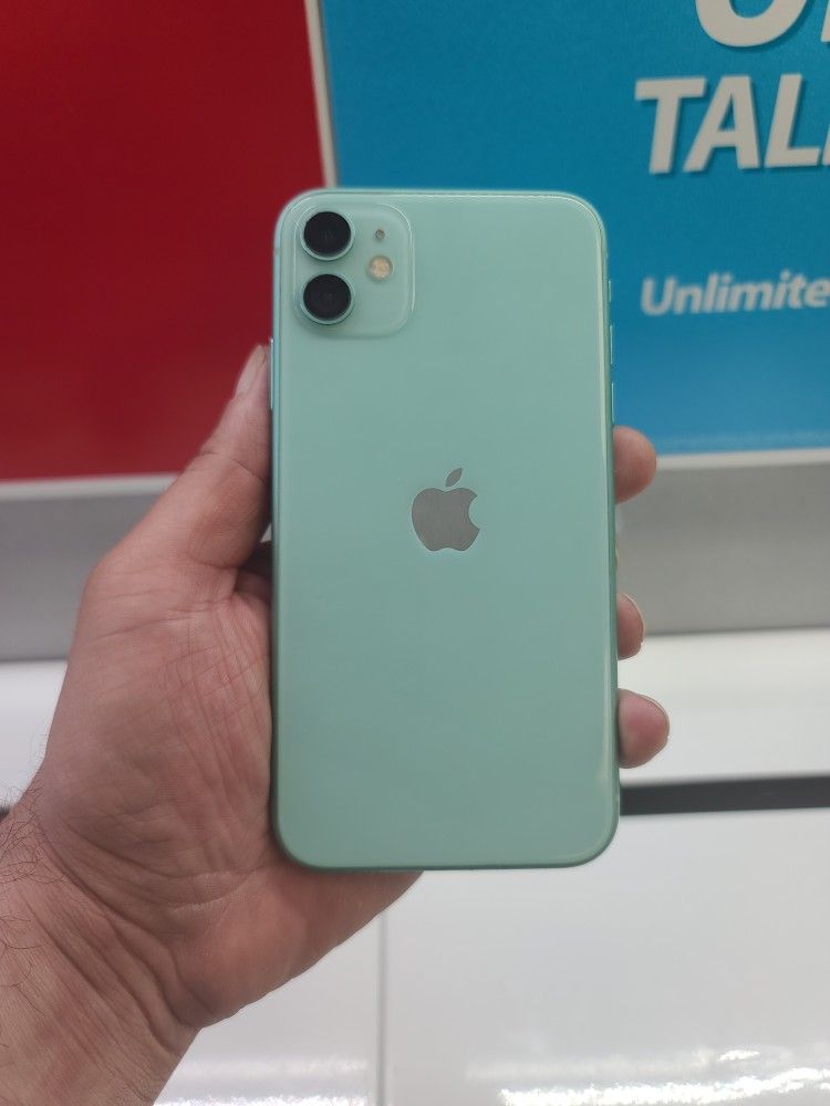 Apple iPhone 11 64GB in Mint Green (T-Mobile, Metro PCS, Simple Mobile)