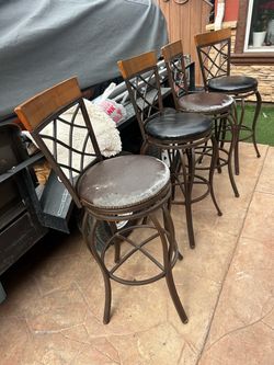 Stools metal &wood
