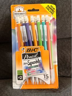 New BIC 15 CT. Mechanical Pencils Xtra Sparkle