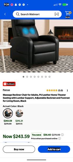 reclining lower back massage chair
