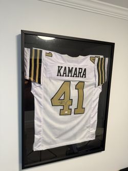 Alvin Kamara Autograph Jersey Framed