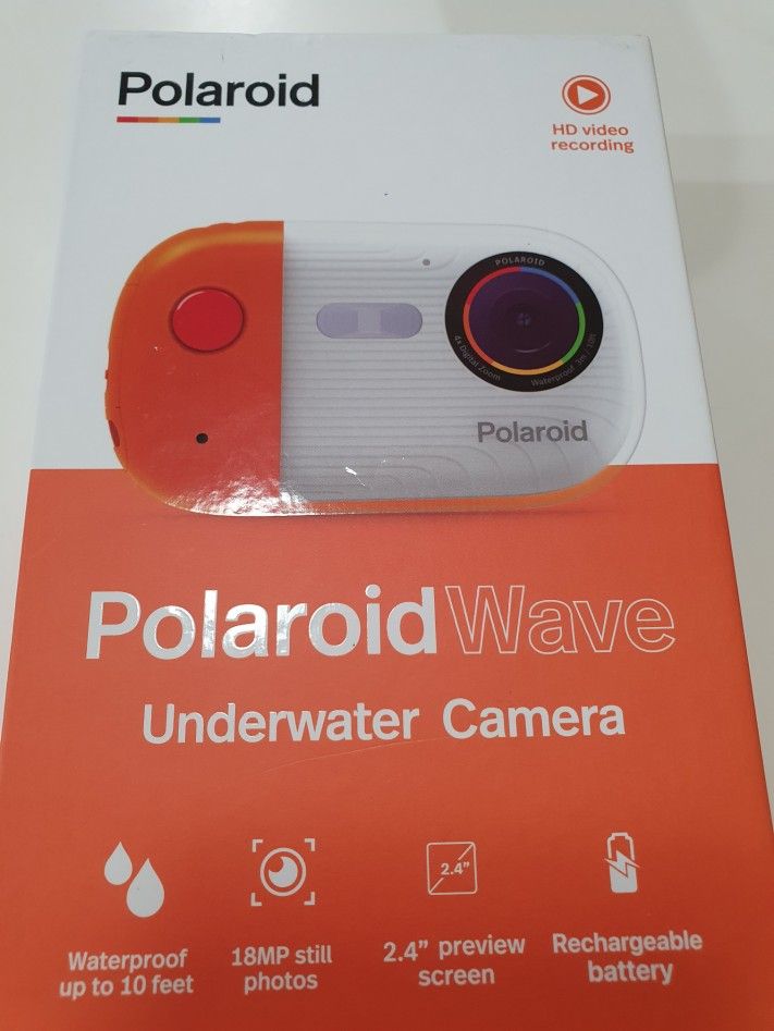 Polaroid Wave Underwater Digital Camera with HD Video Recording, Waterproof Action Camera