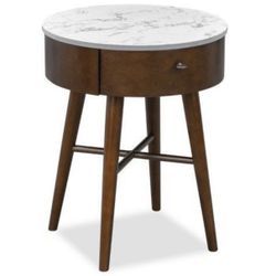 Poly & Bark Andover Marble Nightstand Side Table *Similar to West Elm Penelope (DUPE) *NEW* assembled, no box — Price is for EACH   Pickup Irvine Spec