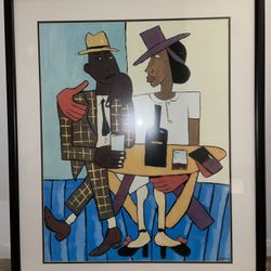 Framed William H. Johnson Print – Vintage Harlem Renaissance Artwork