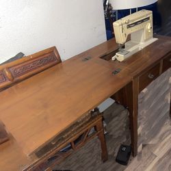 Antique Springer Sewing Machine Table