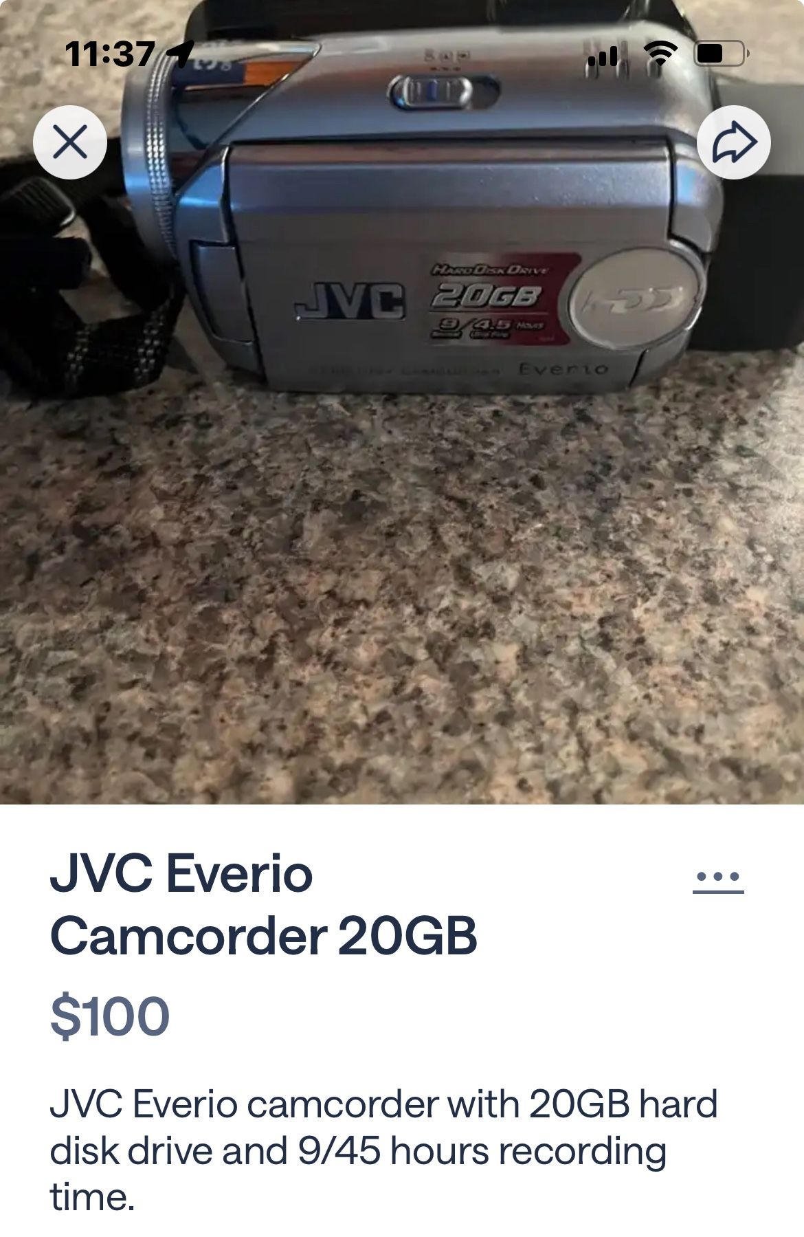 JVC Camrecorder