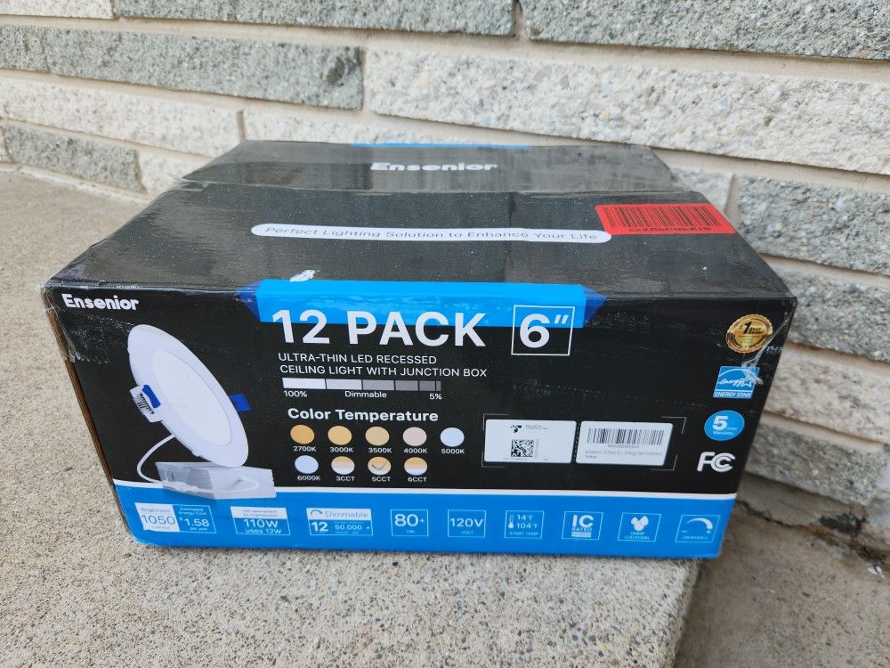 New Recessed Lights Multi White Color 12-pack