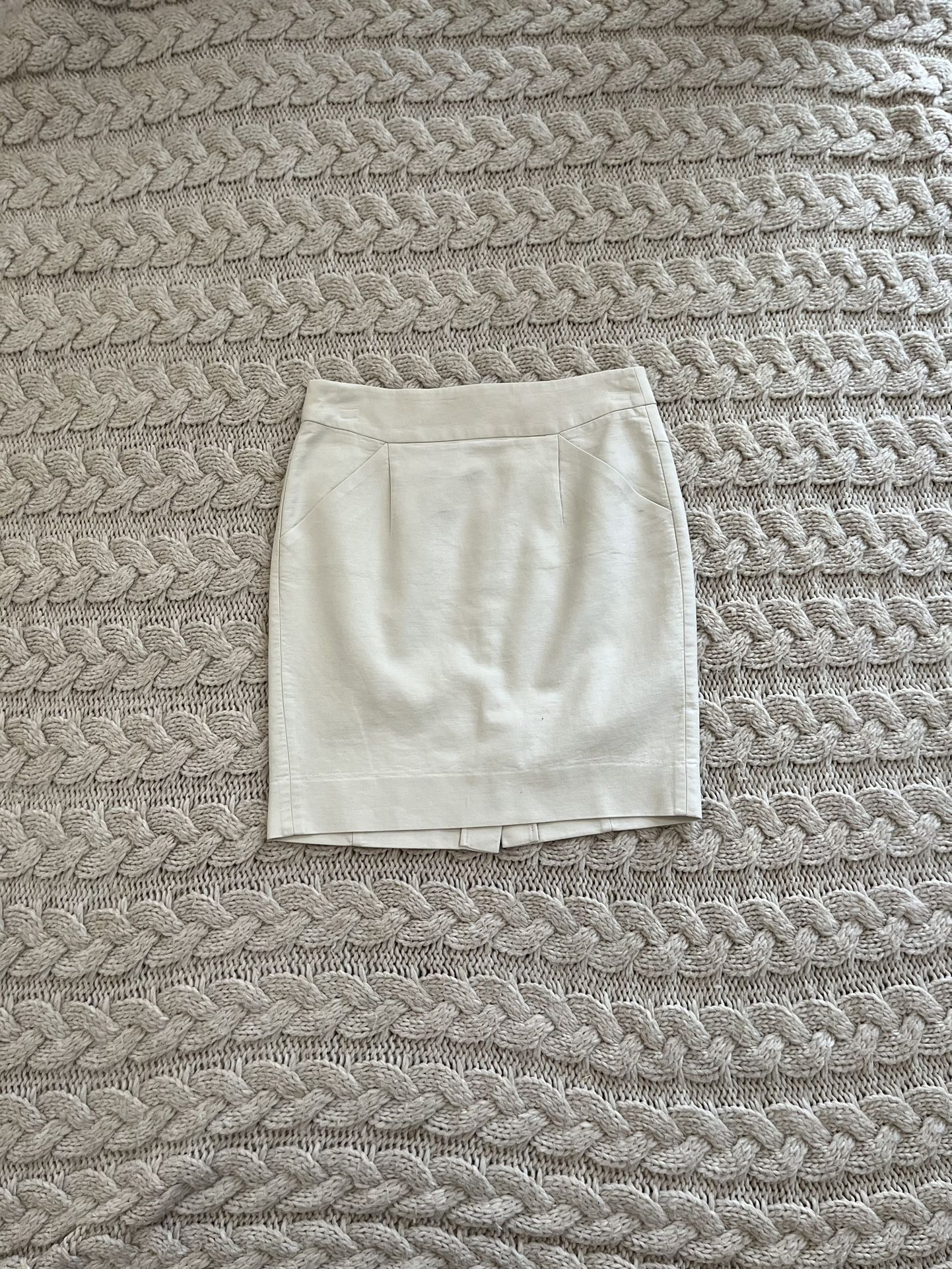 J.Crew beige pencil skirt, size 2