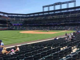2 tickets Rockies vs Dodgers tonight 605pm