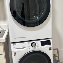 LG Washer And Electric Dryer Stackable Ventless Dryer