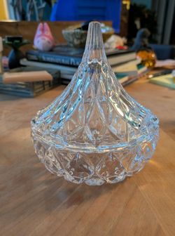 Vintage Hershey's Kiss Shaped Covered Candy Dish with Lid