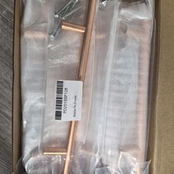 Rose gold cabin knobs