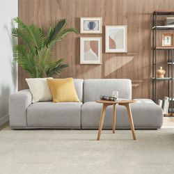 "Todd" by Castlery - Light Gray Linen Side Chaise Sofa Sectional (Rt. Facing) [NEW IN BOX] **Retails for $1659 