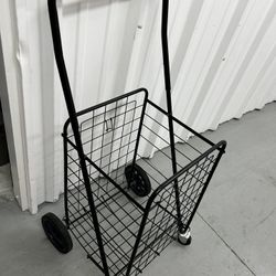 Mainstays Carro Rodante de Acero Ajustable Largo Negro 21,5 x Ancho 19,5 x Alto 38,4 - 1 Carro