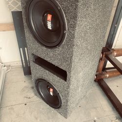 Dual 12” JBL Subwoofer Box – Ported Bass Enclosure – Hits Hard 🔊